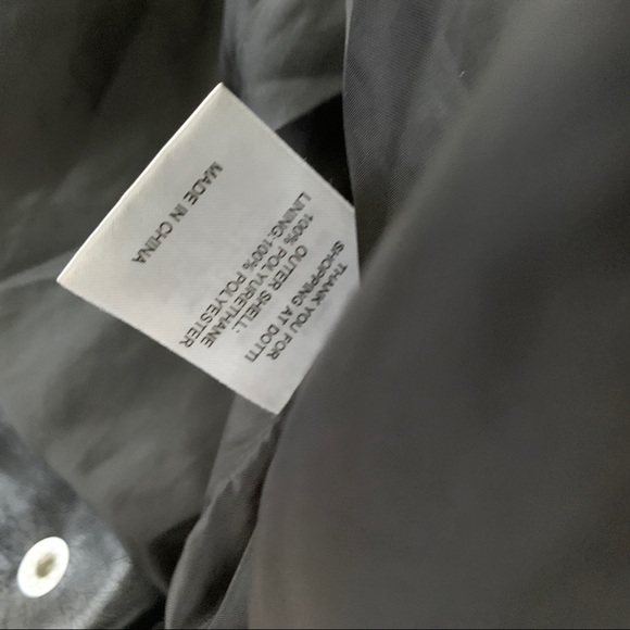 Dotti Black Faux Leather Motorcycle Style Jacket - Picture 8 of 8